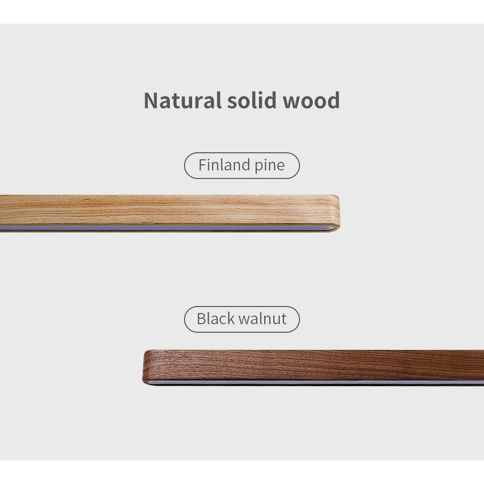 Wooden linear Wall Lamp Nordic Striped Solid Wood Lamp