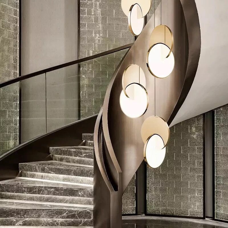 Modern Ring Geometric Circle Iron Pendant Light