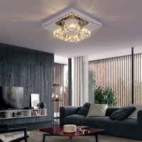 Modern Square Crystal LED K9 Crystal Chandeliers