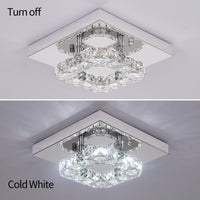 Modern Square Crystal LED K9 Crystal Chandeliers