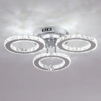 Modern Stainless Steel Lustres K9 Crystal Chandelier