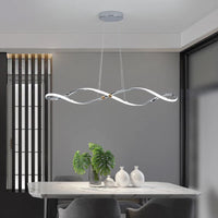 Modern Spiral Curvature LED chandeliers
