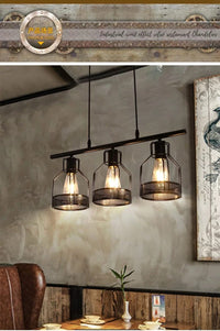 Industrial Style Loft Multi-Heads Chandelier Lamp