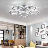 Modern Stainless Steel Lustres K9 Crystal Chandelier