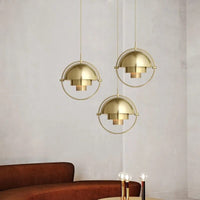Metal Electroplating Stretchable Pendant Light