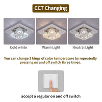 Modern Square Crystal LED K9 Crystal Chandeliers