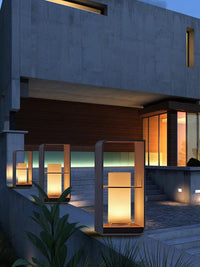 Modern Solar Waterproof Garden Pathway Floor Lamps