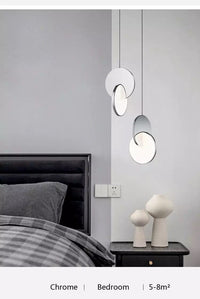 Modern Ring Geometric Circle Iron Pendant Light