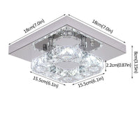 Modern Square Crystal LED K9 Crystal Chandeliers