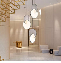 Modern Ring Geometric Circle Iron Pendant Light