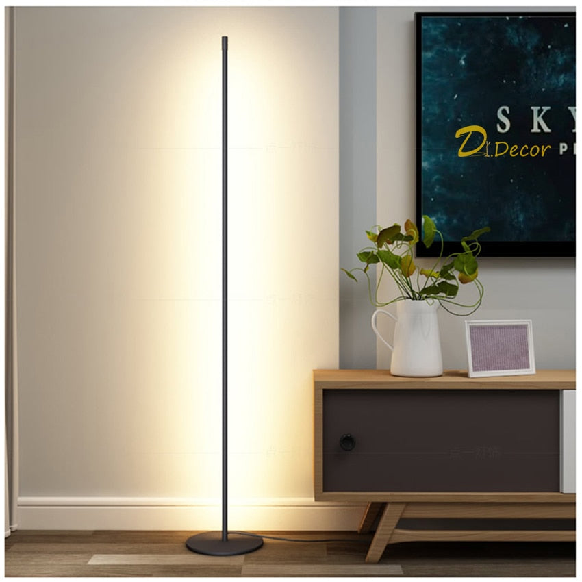 Aluminum Standing Thin Stick Floor Lights