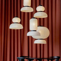 Modern Silk Fabric Tense Pendant Light