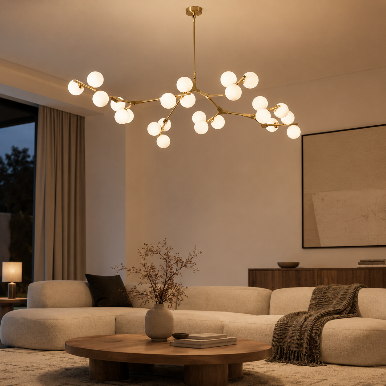 Kronleuchter Kreativ Zweig Kugeln Lumeo Home