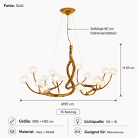 Kronleuchter Nordisch Retro Baum Zweig Lumeo Home