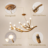 Kronleuchter Nordisch Rustikal Baum Zweig Lumeo Home