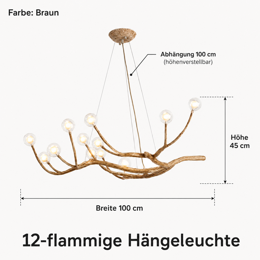Kronleuchter Nordisch Rustikal Baum Zweig Lumeo Home