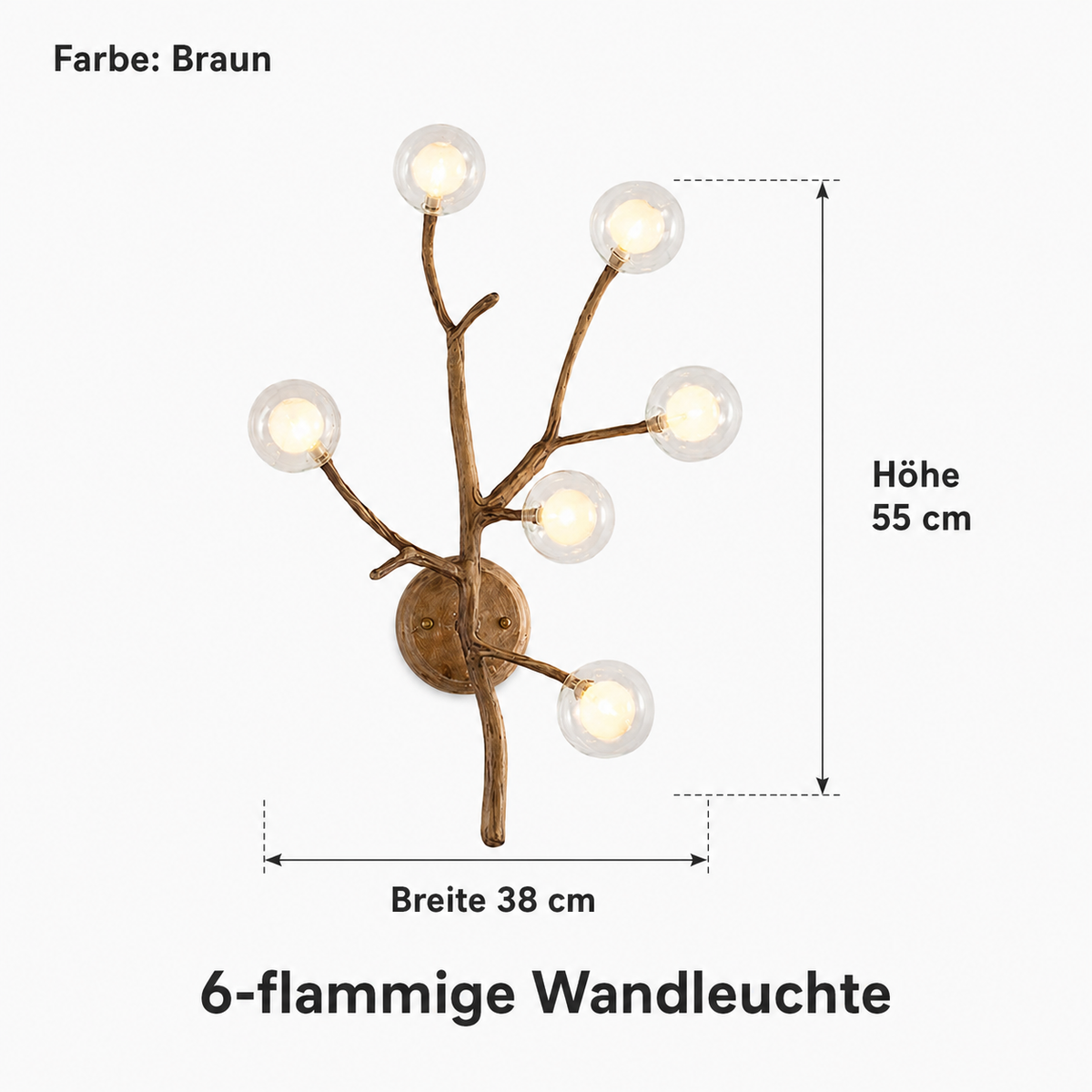 Kronleuchter Nordisch Rustikal Baum Zweig Lumeo Home