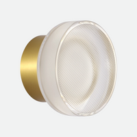 Round Textured Glass Wall Lamp