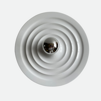 Sleek Space-Age Disk Ceiling Lamp
