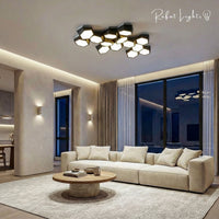 Modern Geometry Alloy LED Ceiling Chandeliers