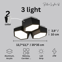 Modern Geometry Alloy LED Ceiling Chandeliers