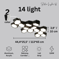 Modern Geometry Alloy LED Ceiling Chandeliers