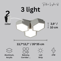 Modern Geometry Alloy LED Ceiling Chandeliers