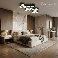 Modern Geometry Alloy LED Ceiling Chandeliers