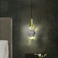 Modern Creative Crystal Stone Pendant Lamp