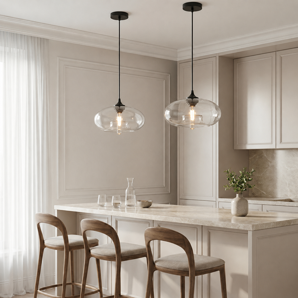 Pendelleuchte Glas Kugel Lumeo Home