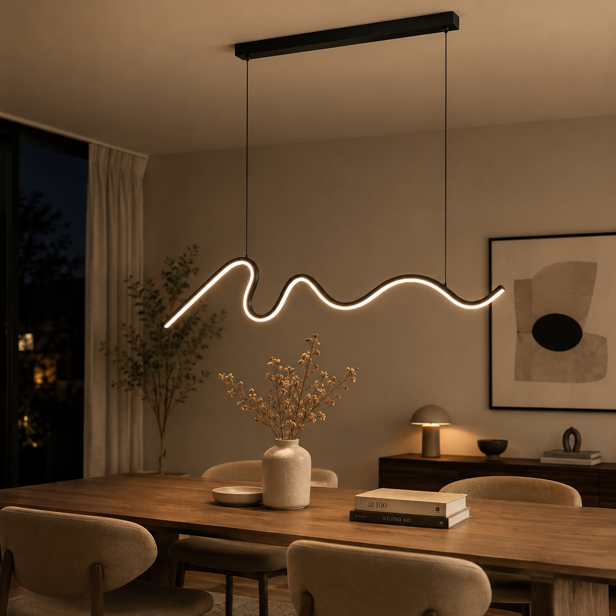 Pendelleuchte Modern Minimalistisch Geschwungen Lumeo Home