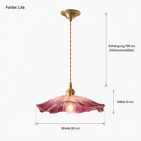 Pendelleuchte Vintage Blumen Glas Lumeo Home