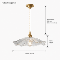 Pendelleuchte Vintage Blumen Glas Lumeo Home
