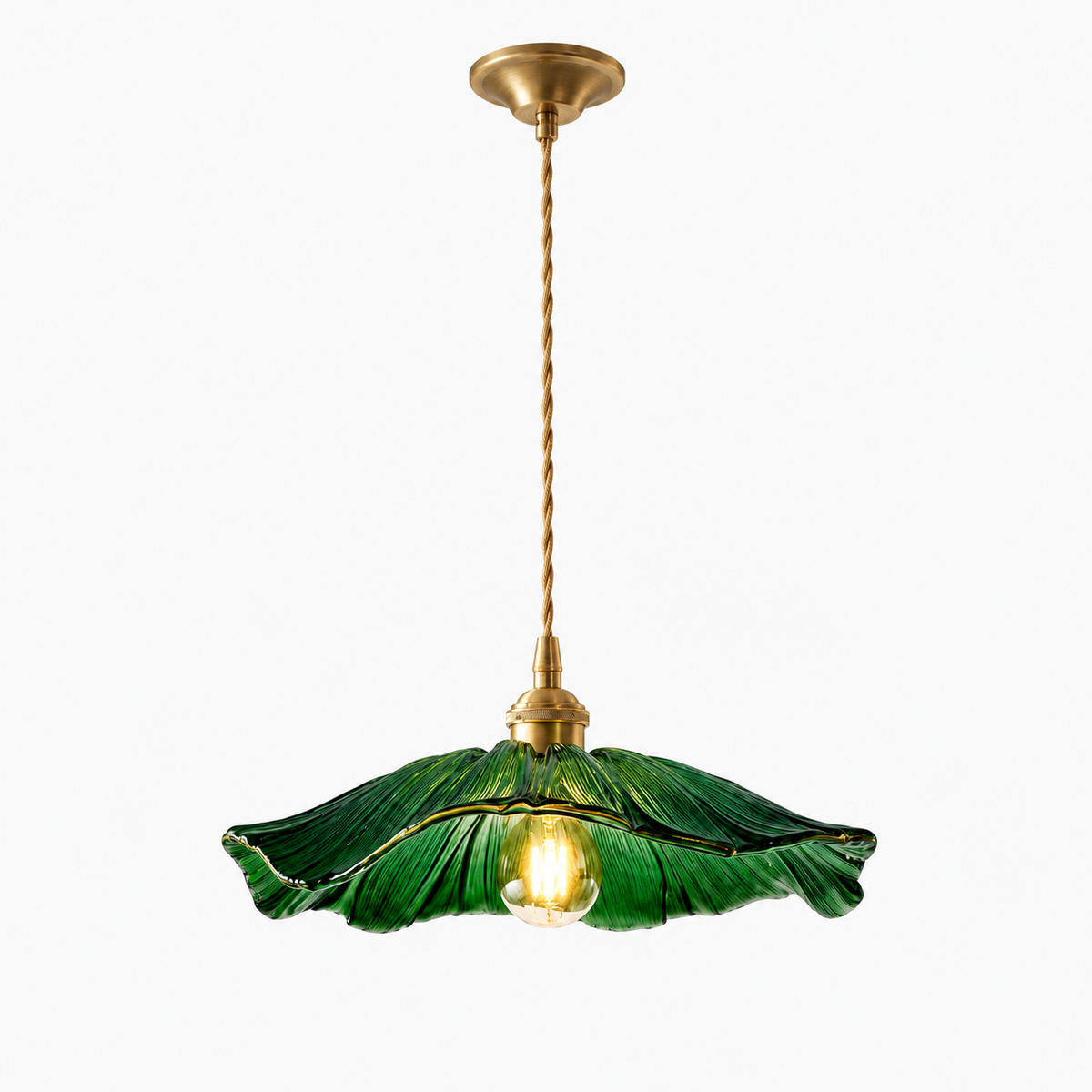 Pendelleuchte Vintage Blumen Glas Lumeo Home
