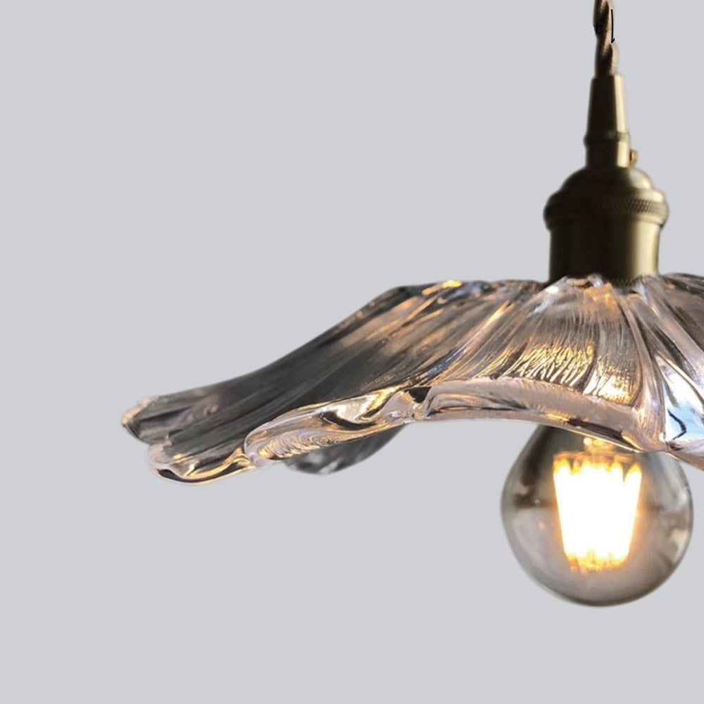 Pendelleuchte Vintage Blumen Glas Lumeo Home