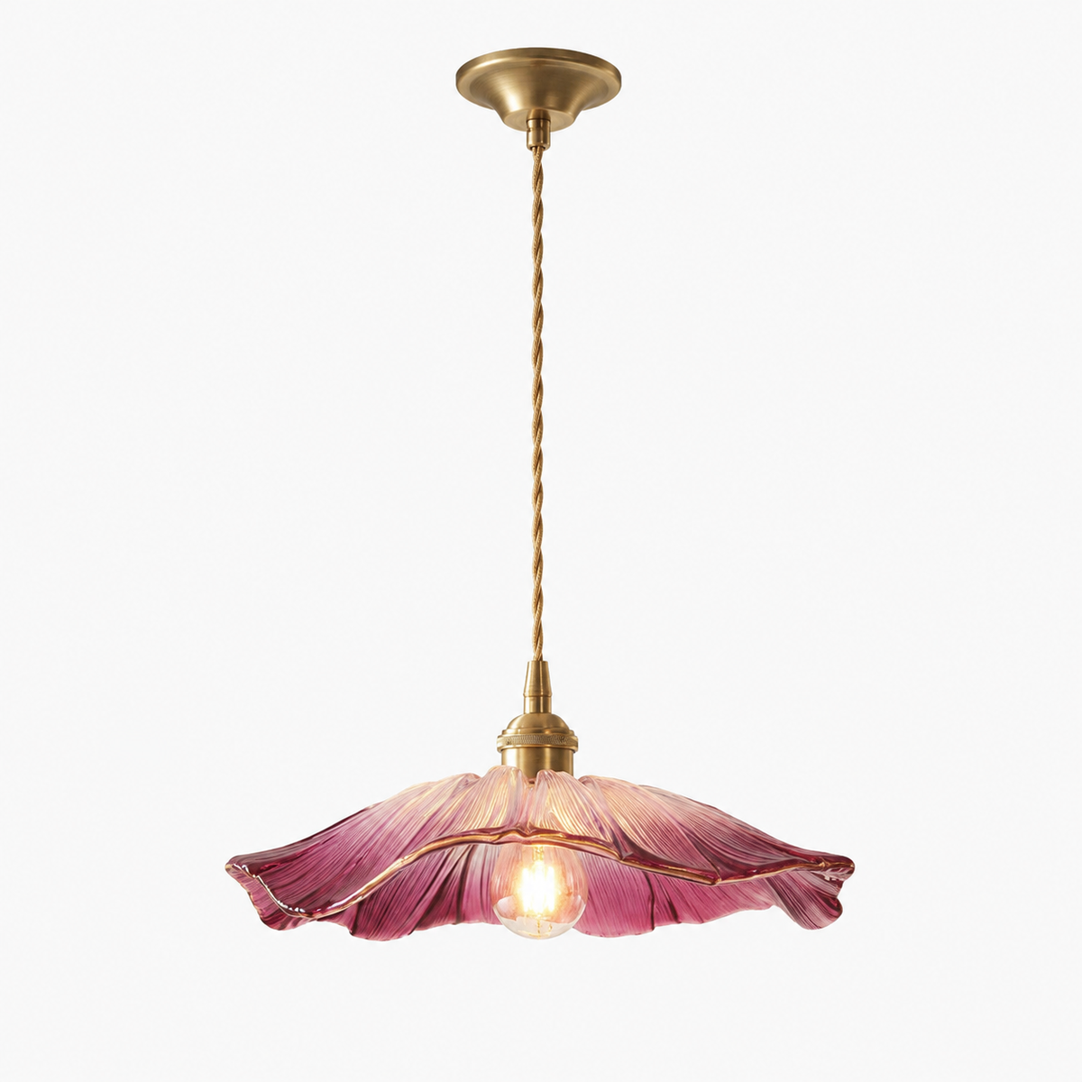 Pendelleuchte Vintage Blumen Glas Lumeo Home