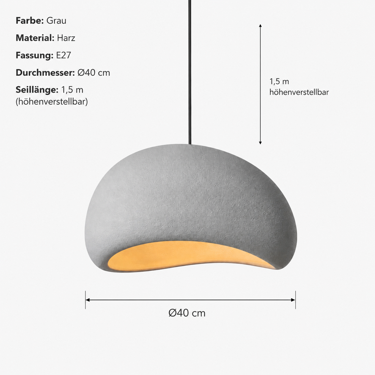 Pendelleuchte Wabi-Sabi Skandinavisch Lumeo Home