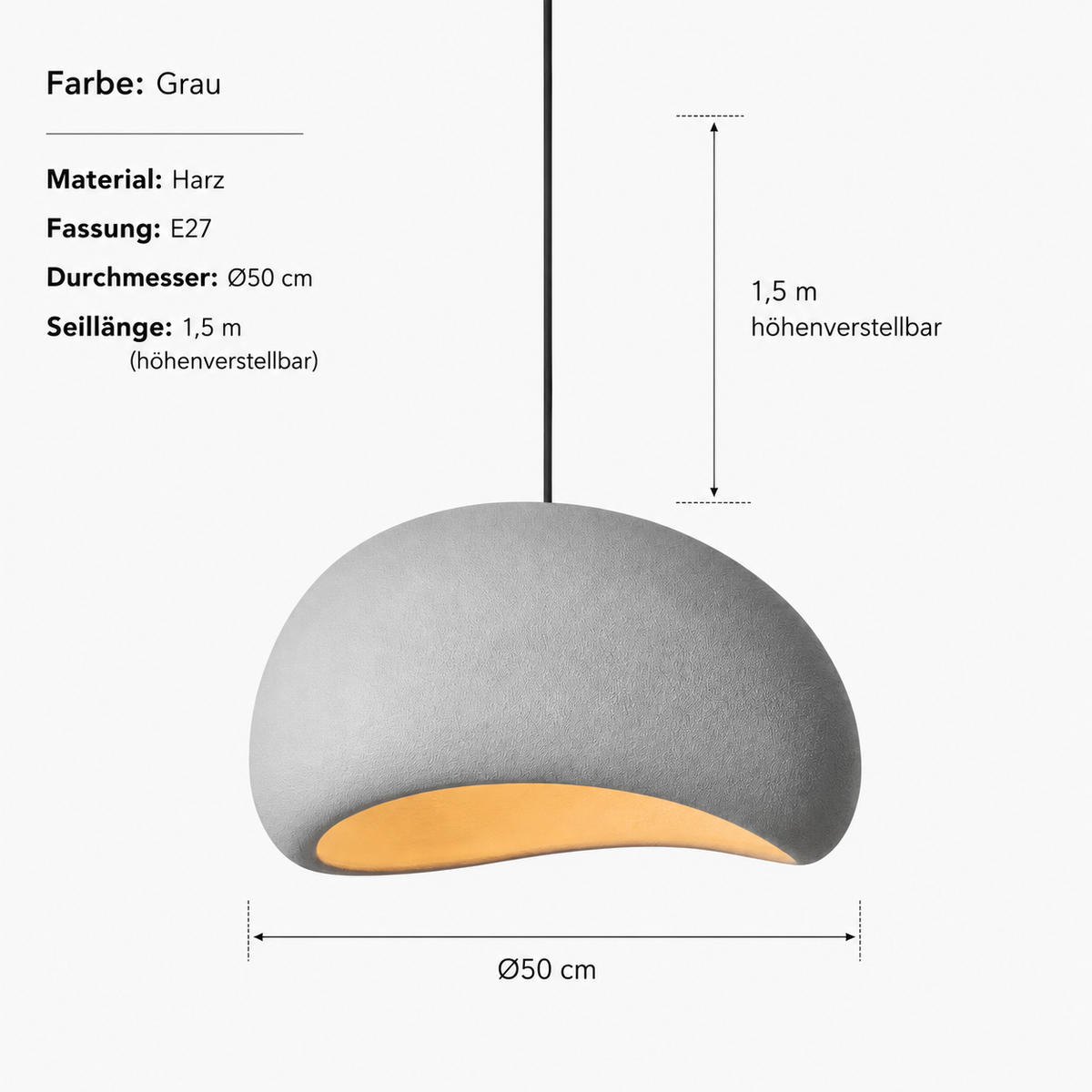 Pendelleuchte Wabi-Sabi Skandinavisch Lumeo Home