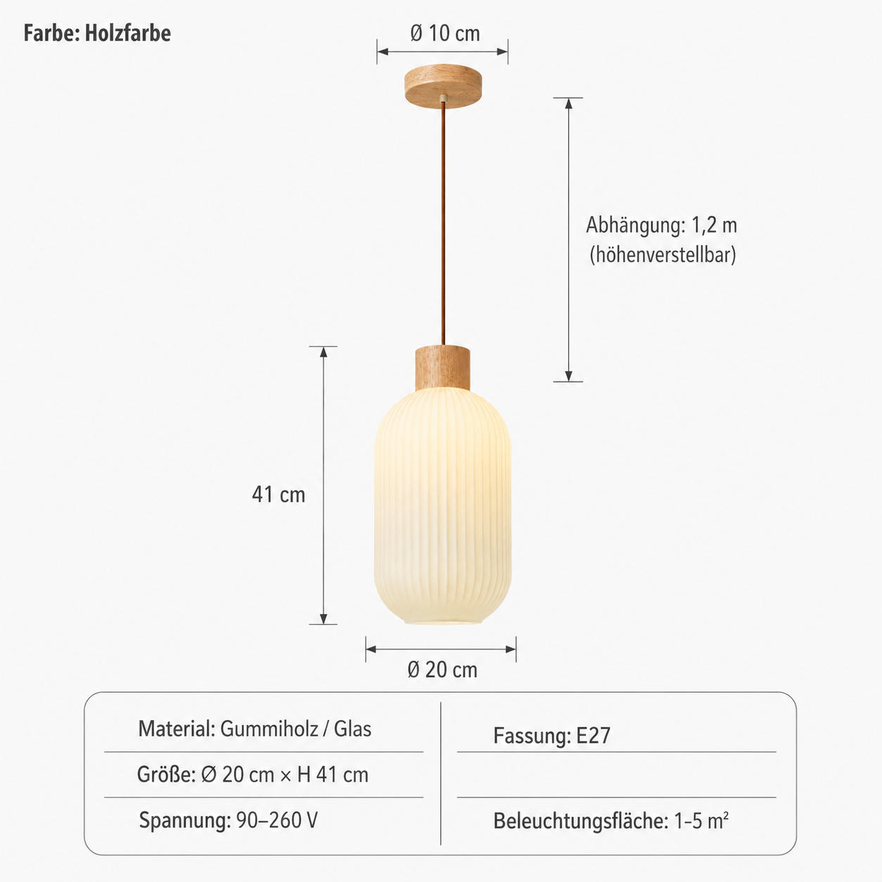 Pendelleuchte Weiß Loft Glas Schirm Lumeo Home