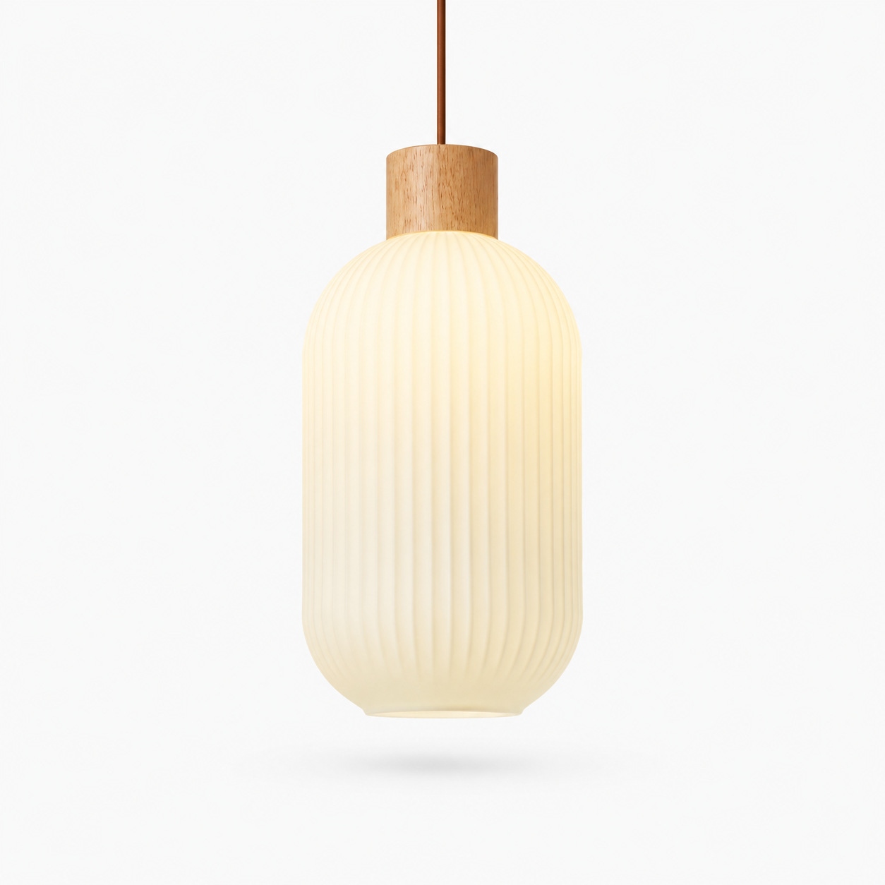 Pendelleuchte Weiß Loft Glas Schirm Lumeo Home