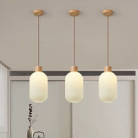 Pendelleuchte Weiß Loft Glas Schirm Lumeo Home