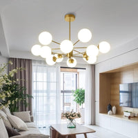 Glass Ball Rod Chandelier Light