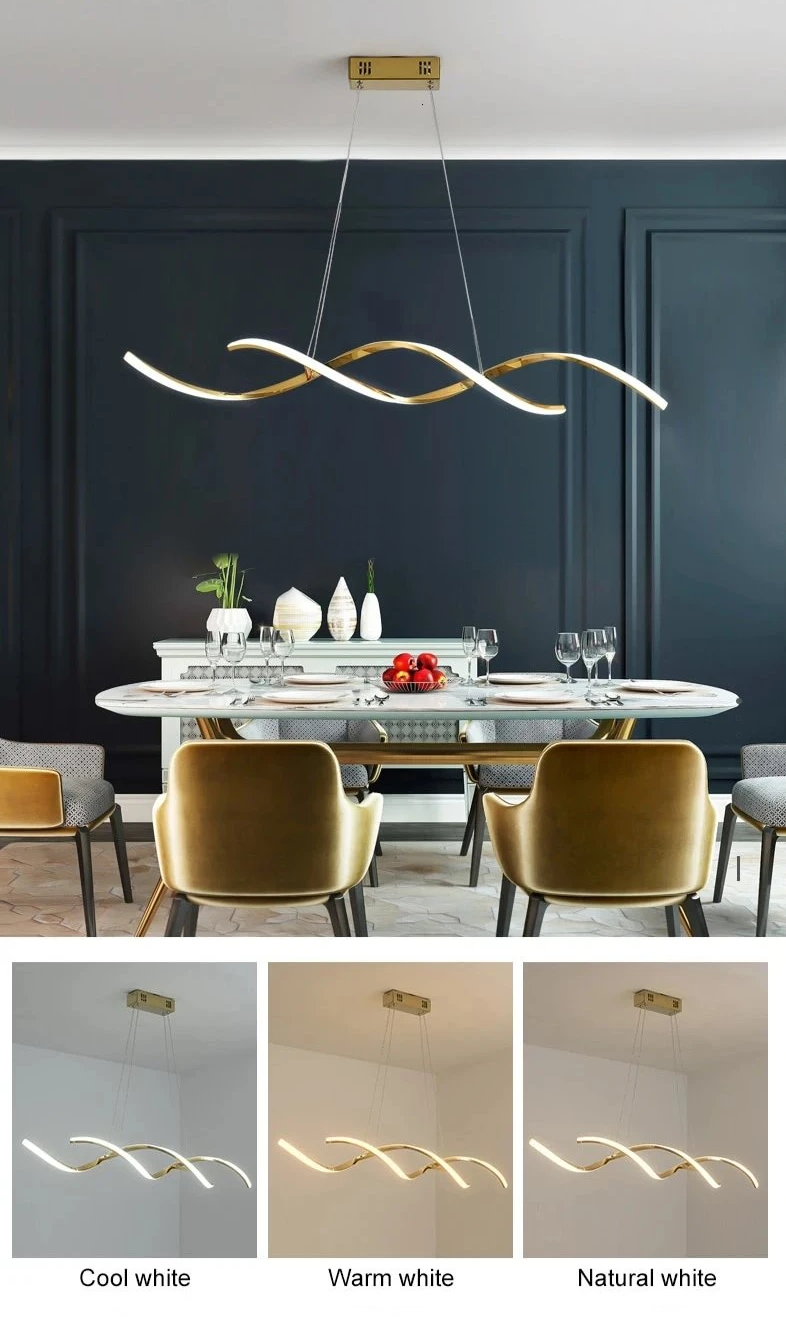 Waveform Flowing Chandelier