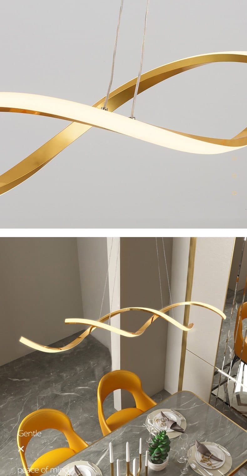 Waveform Flowing Chandelier