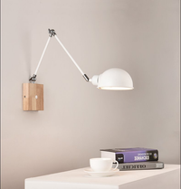 Nordic Wood Bedhead Wall Light