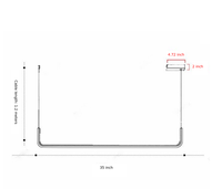 Modern Long Hanging Chandelier Light