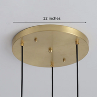 Clear Cognac Glass Nordic Pendant Lamp