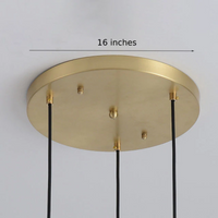 Clear Cognac Glass Nordic Pendant Lamp