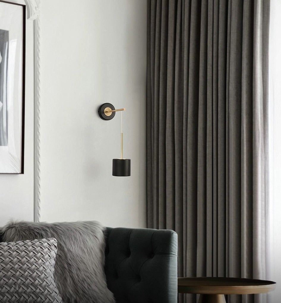Luxurious Brushed Metal Hanging Wall Lights