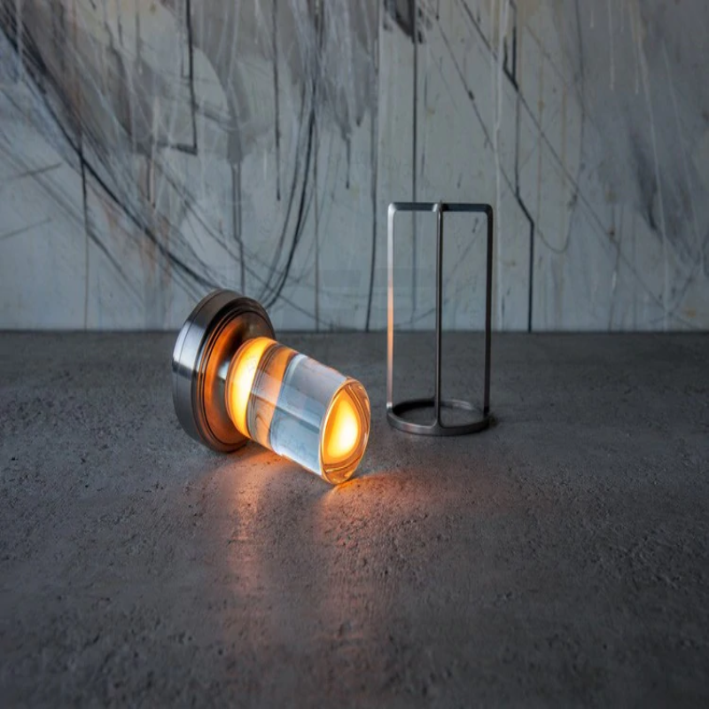 Metallic Cordless Charging Table Lamp
